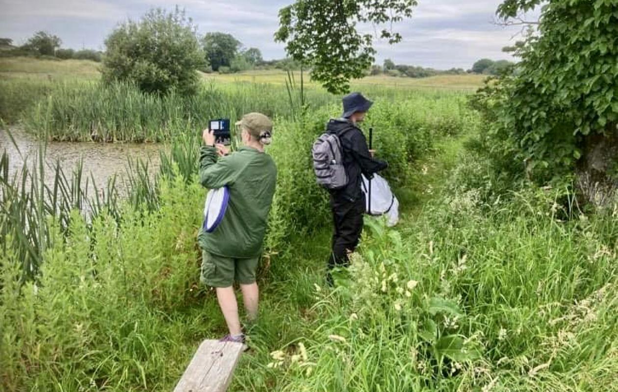 walkers at Balmangan Farm